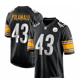 Troy Polamalu #43 Pittsburgh Steelers Nike Jersey - Black & Gold